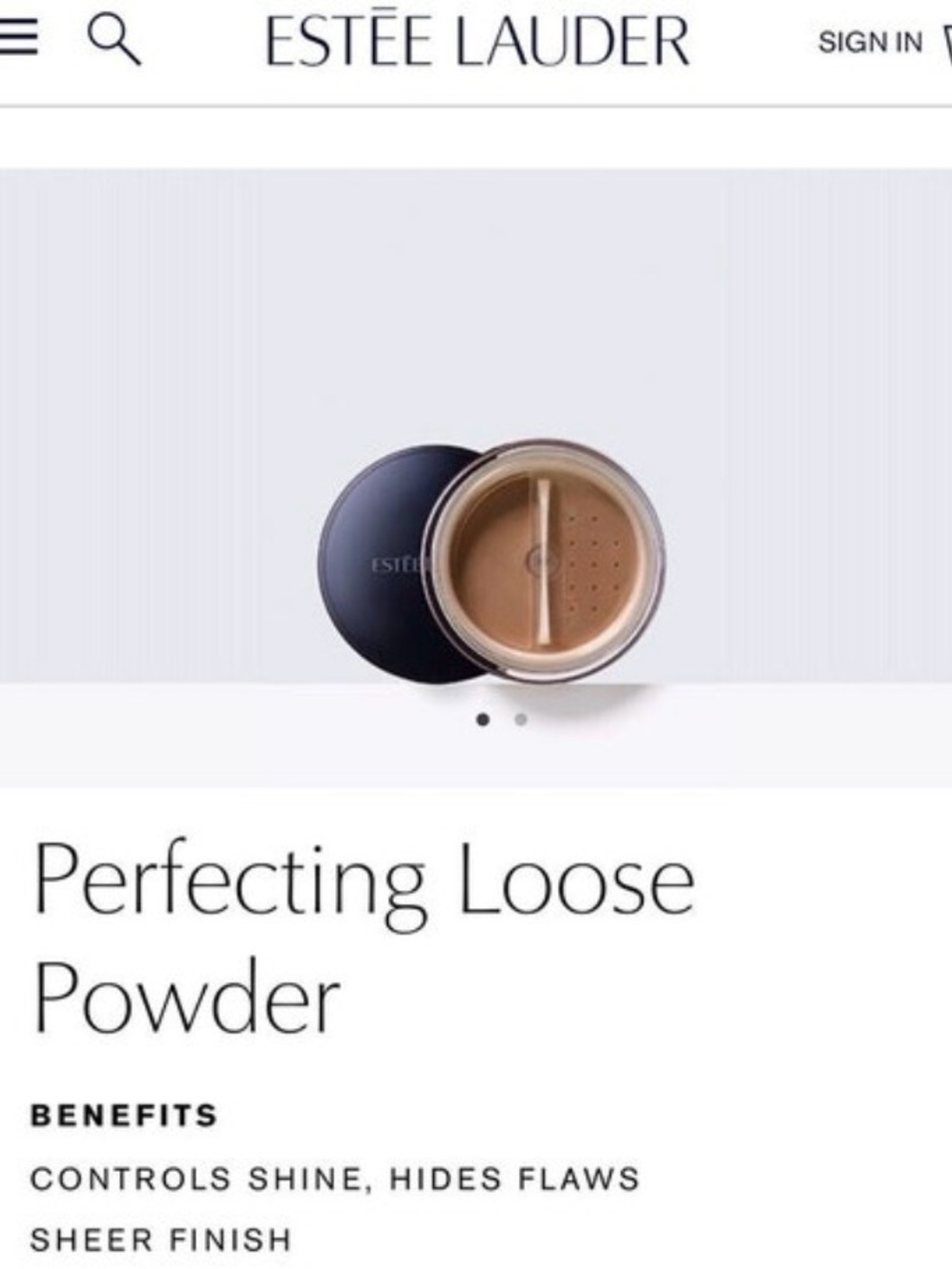 Estée Lauder Perfecting Loose Powder - Deep - Picture 3 of 4